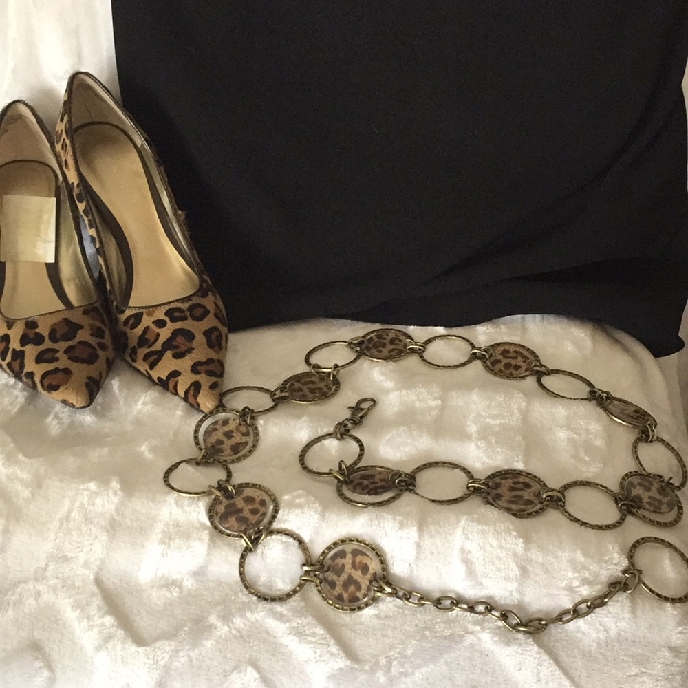 “Vintage “ Belt leopard